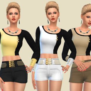 Vintage swimsuit set of 5 at Sims 4 Krampus » Sims 4 Updates