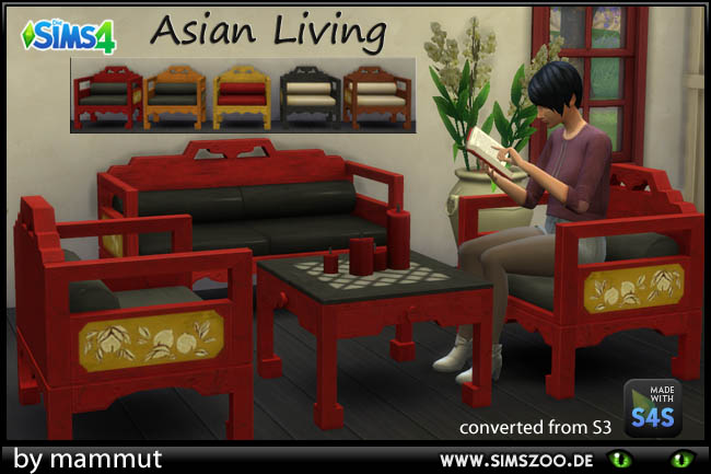 Sims 4 Asian Living by mammut at Blacky’s Sims Zoo