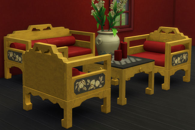 Sims 4 Asian Living by mammut at Blacky’s Sims Zoo