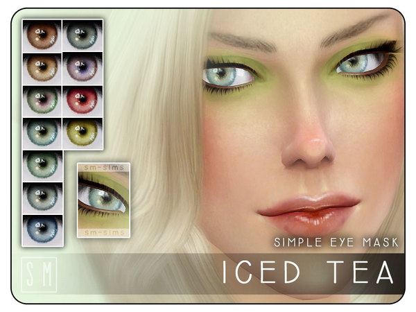 Sims 4 Iced Tea Simple Eye Mask by Screaming Mustard at TSR