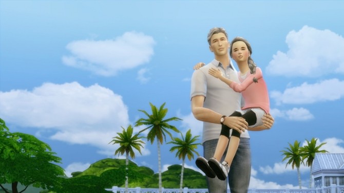 Sims 4 Family poses at Rusty Nail