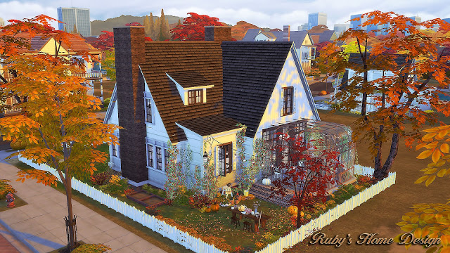 Sims 4 Autumn Cottage at Ruby’s Home Design