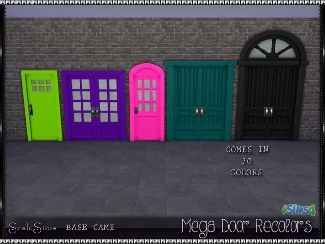 Sims 4 Mega Doors at SrslySims