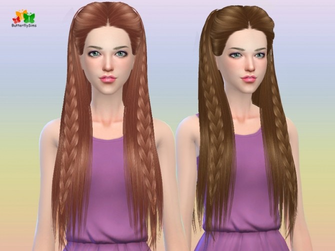 Sims 4 B fly hair AF 163 no hat (PAY) at Butterfly Sims