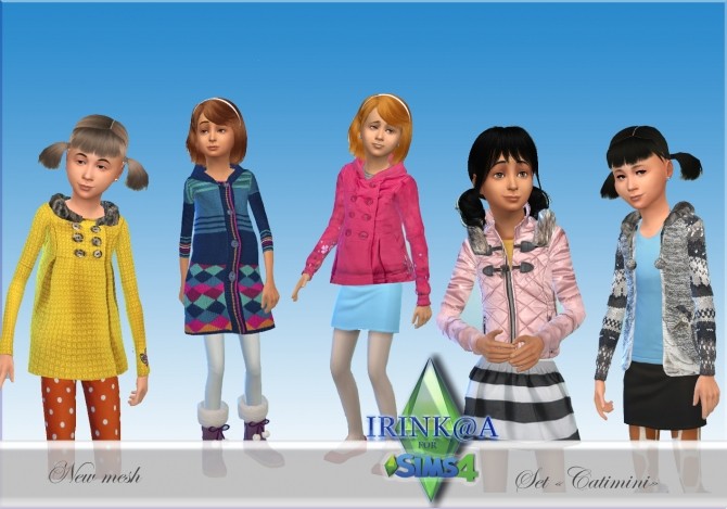 Sims 4 Catimini set for kids at Irink@a