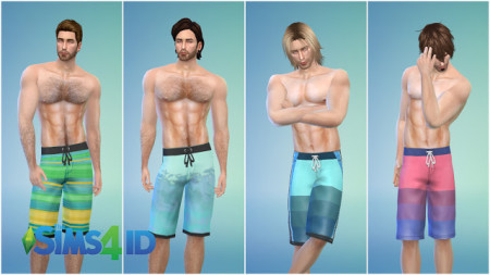 Boardshorts Dolphin By David Veiga at The Sims 4 ID » Sims 4 Updates