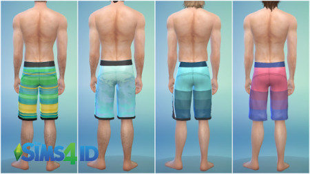 Boardshorts Dolphin By David Veiga at The Sims 4 ID » Sims 4 Updates