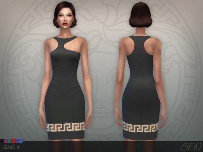 Sims 4 Greca Mini Dress at BEO Creations