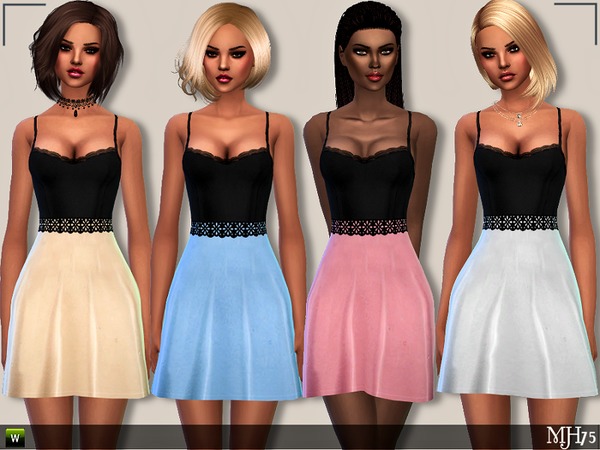 Sims 4 S4 Charlene dress by Margeh 75 at TSR