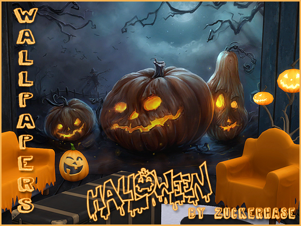 Sims 4 Halloween Wallpapers by Zuckerhase at Akisima
