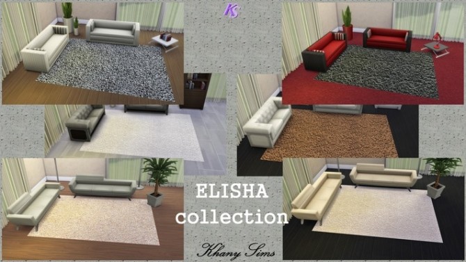 Sims 4 ELISHA rugs collection (3x4) at Khany Sims