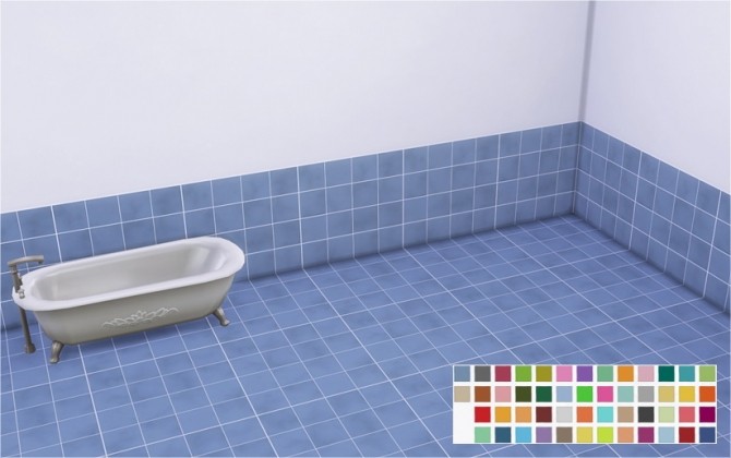 Sims 4 Bubble Tiles Bathroom Walls & Floors at Veranka