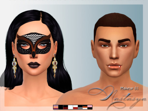 Sims 4 Makeup 01 (Grim) at Nastasya94