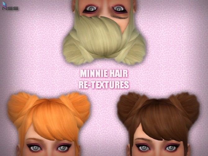 Sims 4 MINNIE HAIR RE TEXTURES at NiteSkky Sims