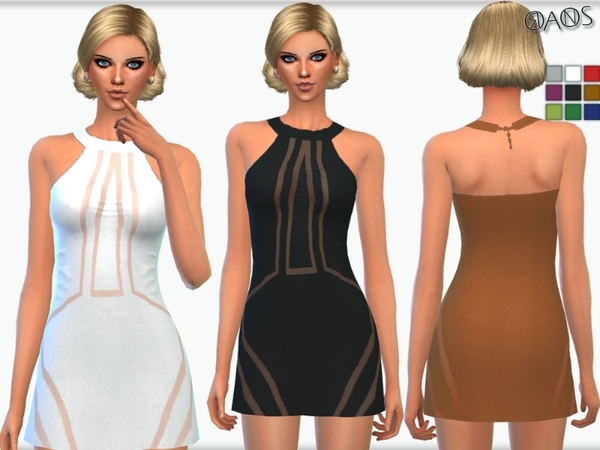 Sims 4 Ida Dress by OranosTR at TSR