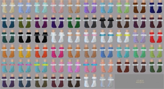Sims 4 Child lovely frill socks (ankle) at Marigold