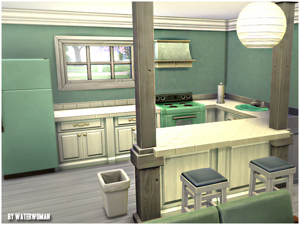 Sims 4 Start it up! starter house by Waterwoman at Akisima