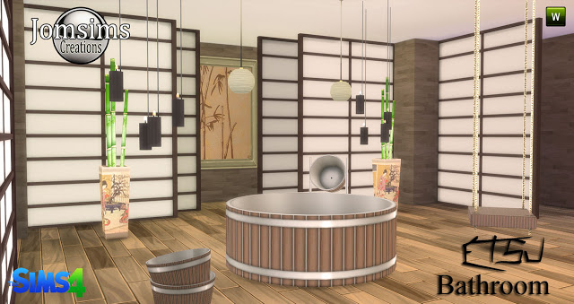 Sims 4 Etsu bathroom at Jomsims Creations