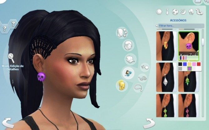 Sims 4 Skull Earrings at My Stuff