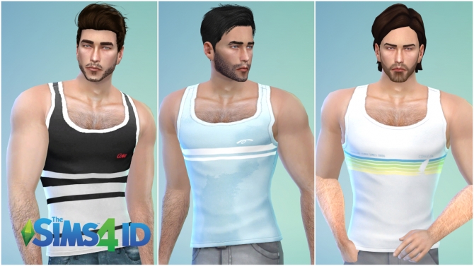 Coca-Cola Tank Tops at The Sims 4 ID » Sims 4 Updates