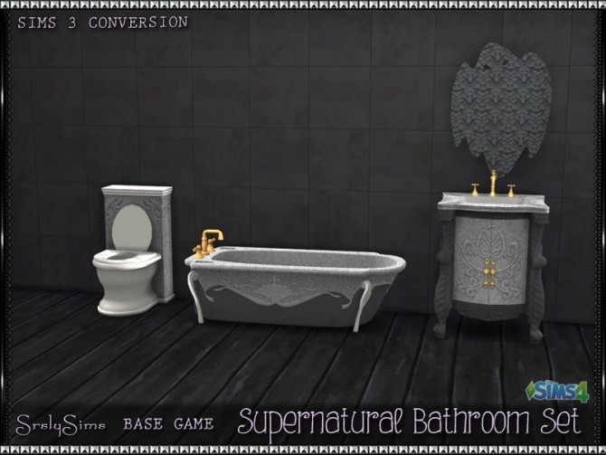 Sims 4 Supernatural Bathroom Set at SrslySims