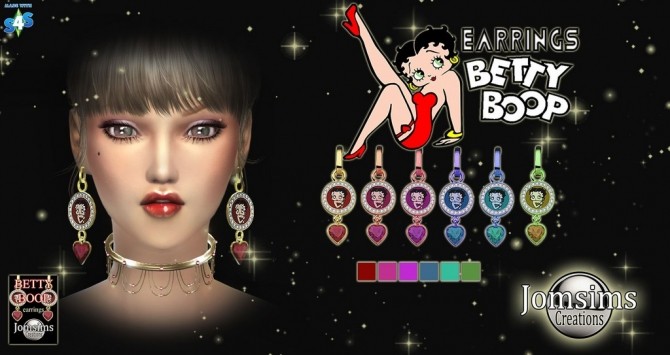 Sims 4 Earrings and necklace at Jomsims Creations