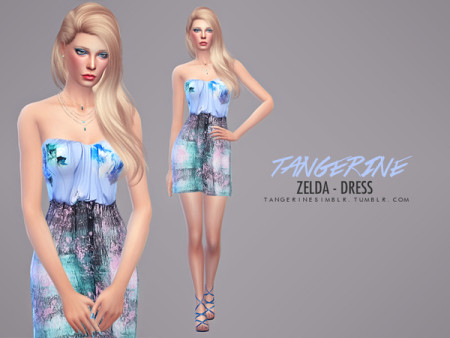 Zelda dress by tangerine at Sims Fans
