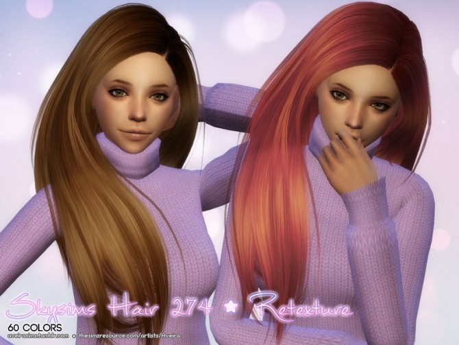 Sims 4 Skysims Hair 274 retexture at Aveira Sims 4