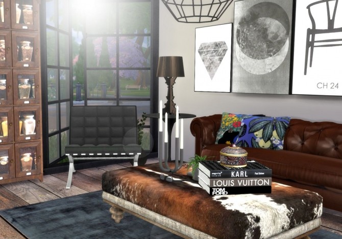 Sims 4 City living room interior at Hvikis