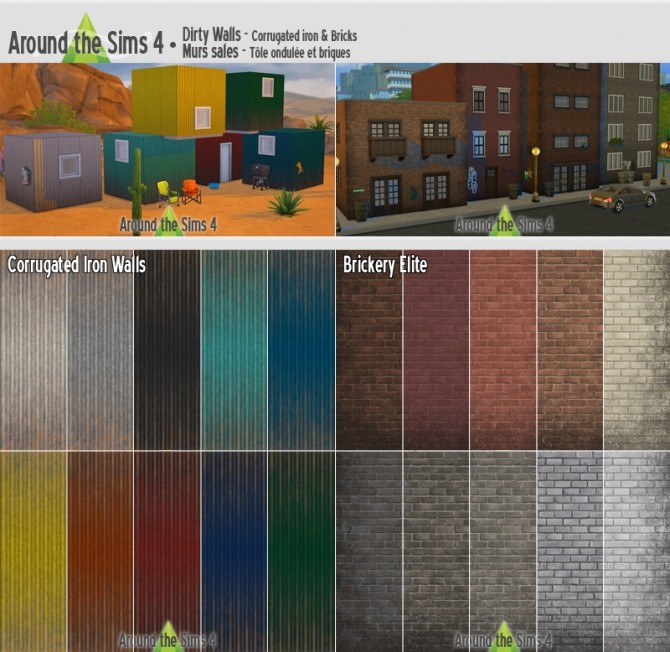 Sims 4 Walls and floors by Sandy at Around the Sims 4