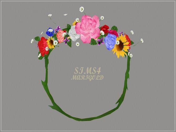 Sims 4 Flower crown at Marigold