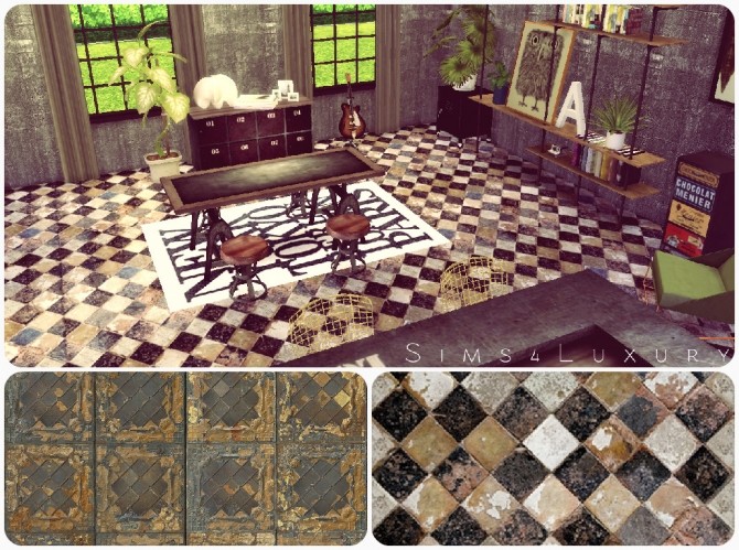 Sims 4 Old Tiles floor at Sims4 Luxury