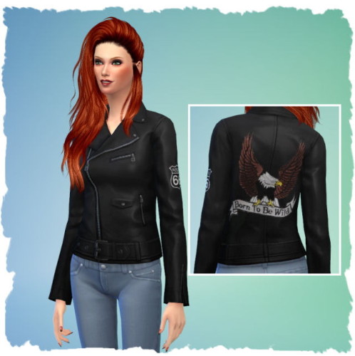 4 (F) leather jackets by Chalipo at All 4 Sims » Sims 4 Updates