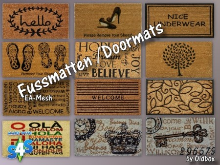 Doormats by Oldbox at All 4 Sims