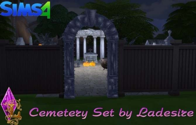 Sims 4 Cemetery Set at Ladesire