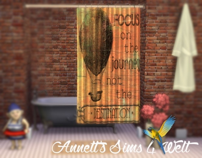 Sims 4 Bathtub Curtains with Carol Robinson Pictures at Annett’s Sims 4 Welt