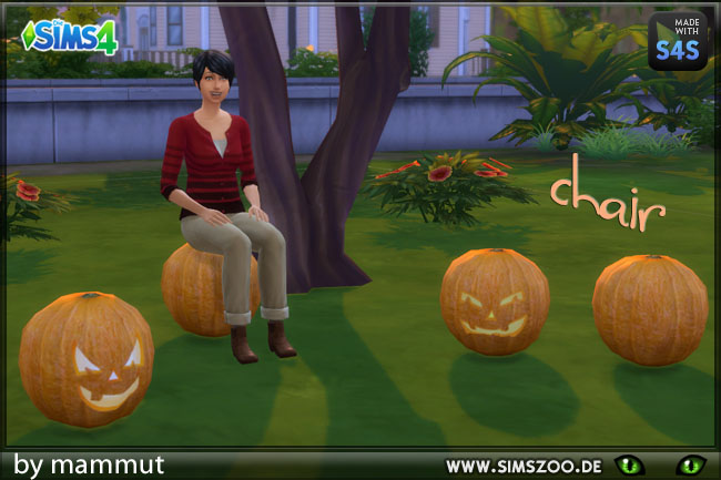 Sims 4 Pumpkin chair by mammut at Blacky’s Sims Zoo