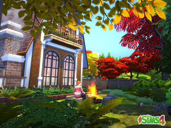 Sims 4 Autumn Cottage by Waterwoman at Akisima