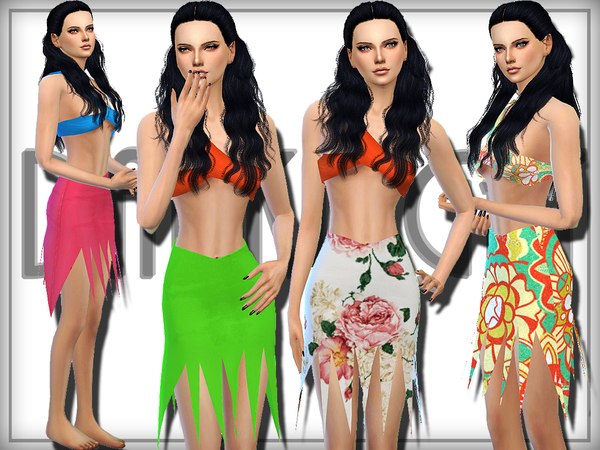 Sims 4 Stylish Mesh Skirt by DarkNighTt at TSR