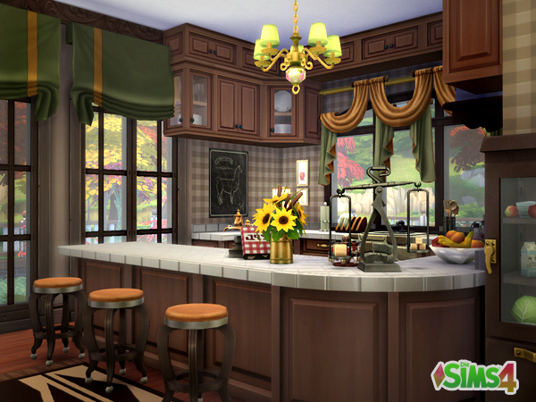 Sims 4 Autumn Cottage by Waterwoman at Akisima