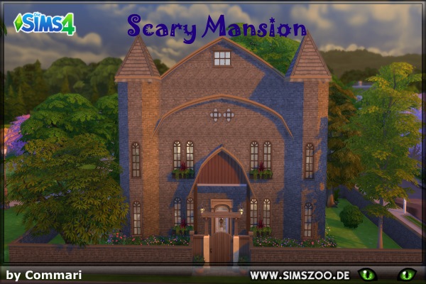Sims 4 Scary Mansion by Commari at Blacky’s Sims Zoo