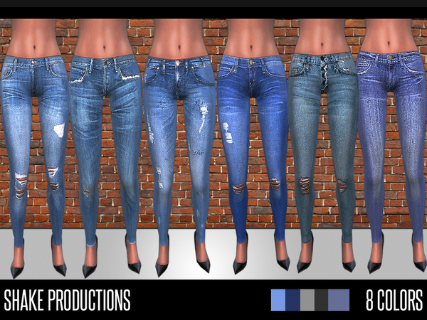 Sims 4 Skinny Jeans by ShakeProductions at TSR