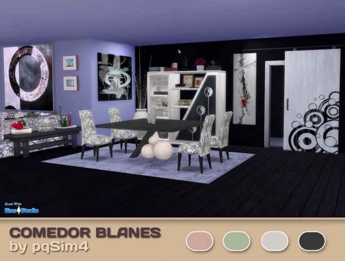 Sims 4 Blanes diningroom at pqSims4