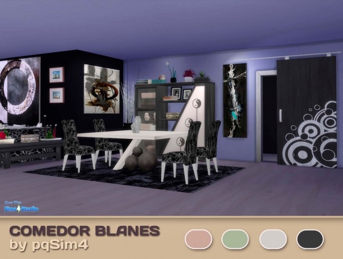 Sims 4 Blanes diningroom at pqSims4