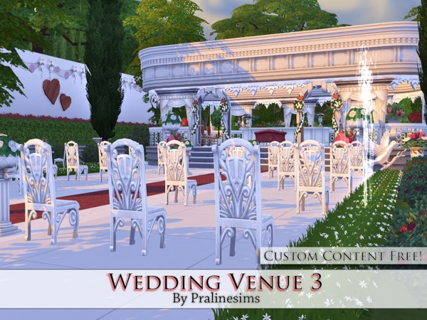 Sims 4 Wedding Venue 3 by Pralinesims at TSR