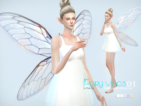 Sims 4 Fairy wings 01 by S Club LL at TSR