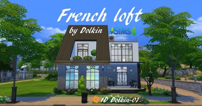 Sims 4 French loft by Dolkin at ihelensims