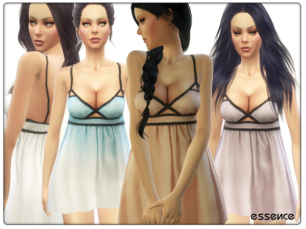 Sims 4 Babydoll dress by simseviyo at TSR