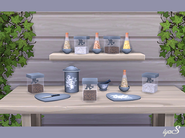 Sims 4 Olivia Cookware set by soloriya at TSR
