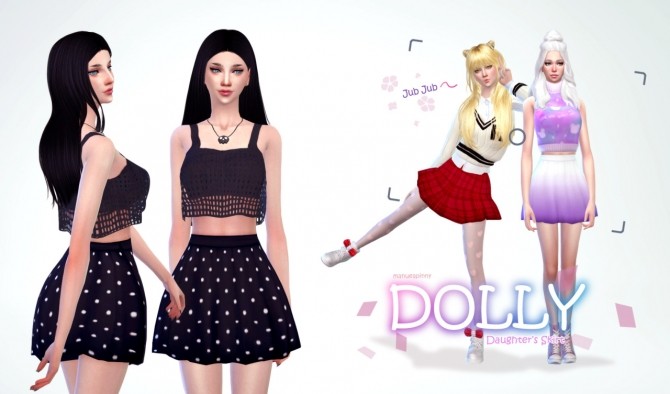 Sims 4 Dolly skirt at manuea Pinny